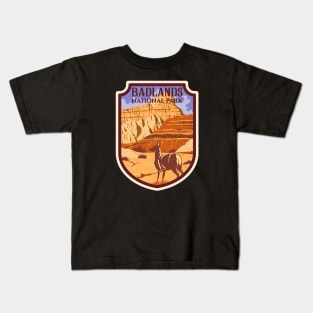 Badlands National Park Emblem Kids T-Shirt